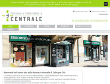 Tablet Screenshot of farmaciacentralecollegno.it